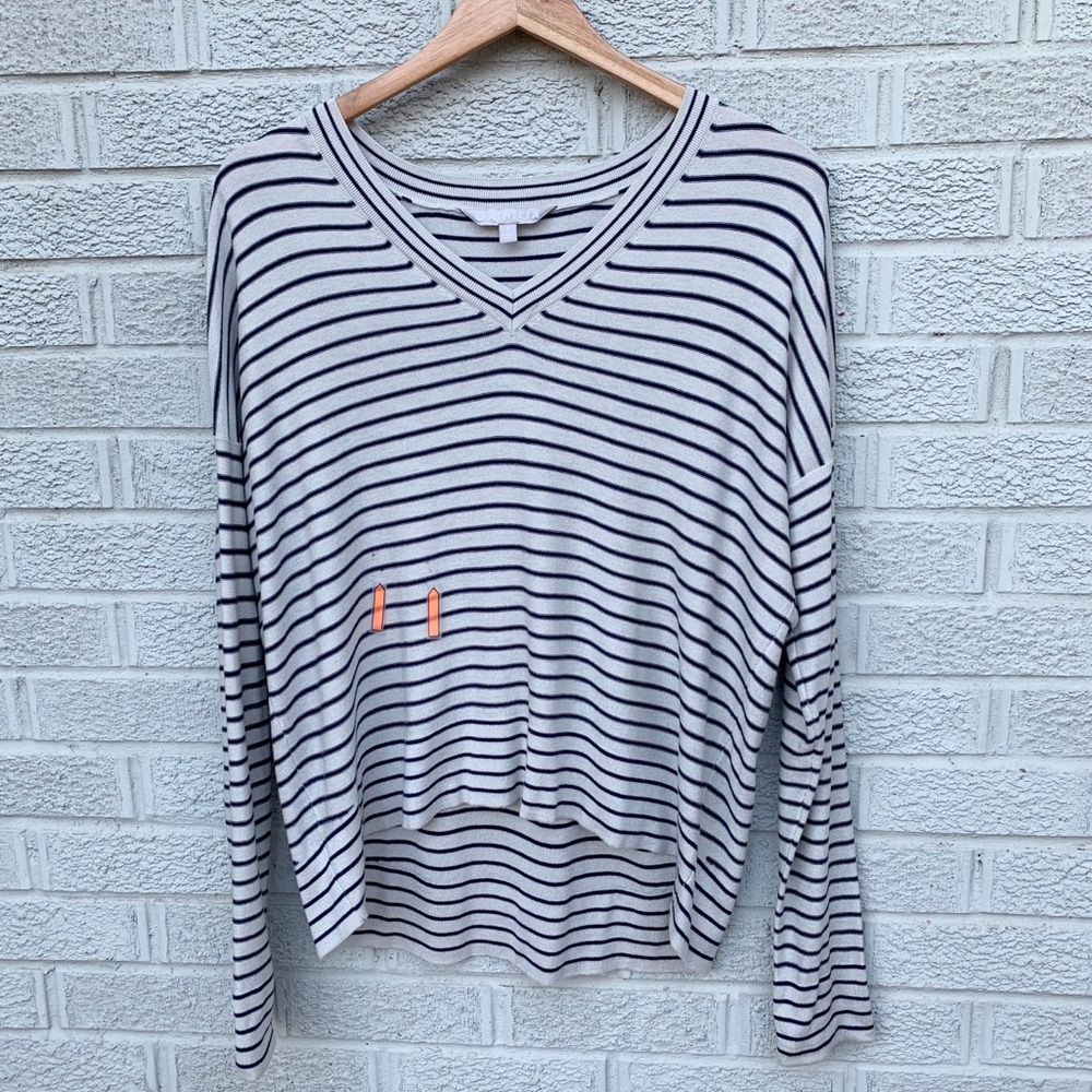 Athleta Retreat Stripe Silk Cashmere Blend Sweater - Picture 12 of 13